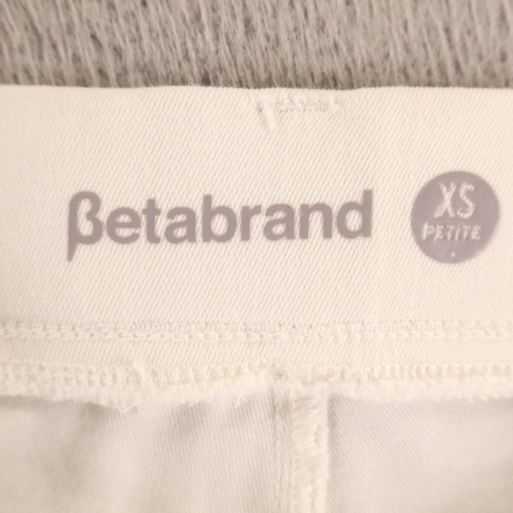 Betabrand Pants Womens XS Petite White Cotton Blend Yoga Denim - Picture 4 of 11